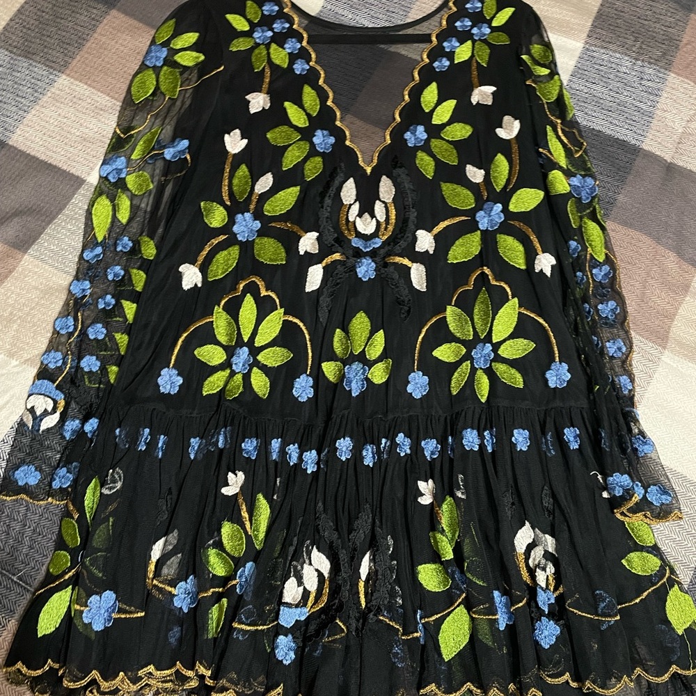 Free People Hearts Are Wild Mini Dress - XS